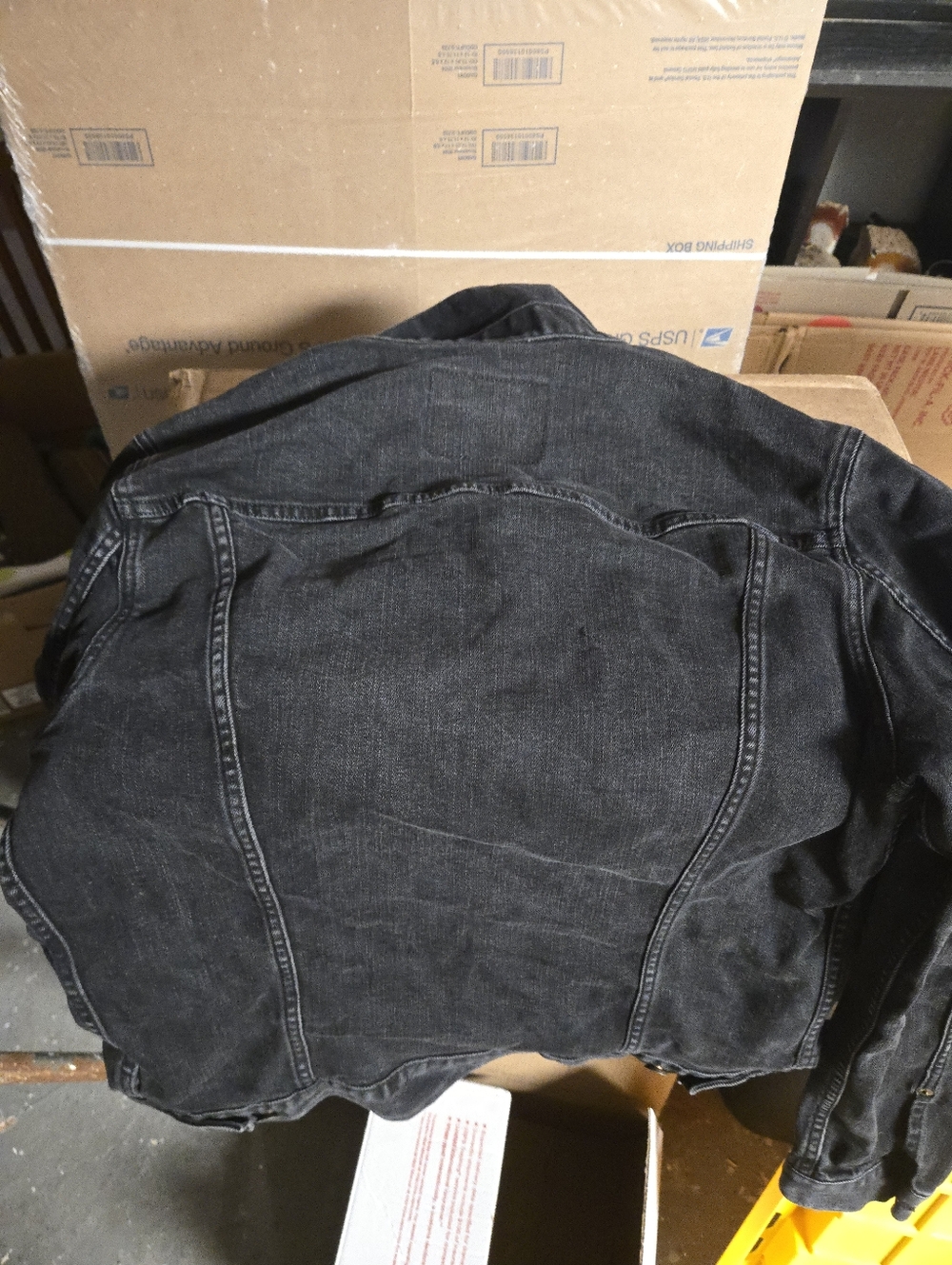 AE Young Money Black Jean Jacket Mens Size Large American Eagle Lil Wayne Drake - Picture 7 of 7